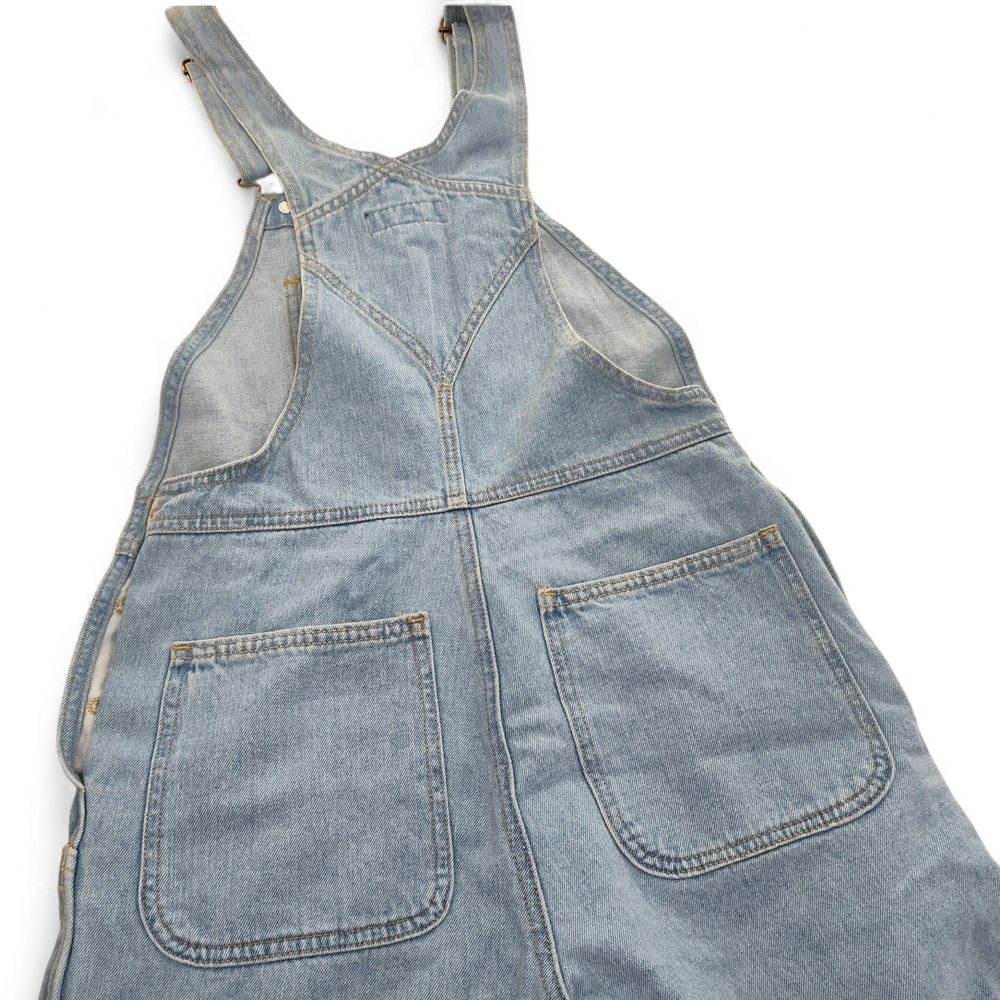 American Apparel Denim Short-Alls Medium Wash Indigo Size XS - Picture 8 of 9